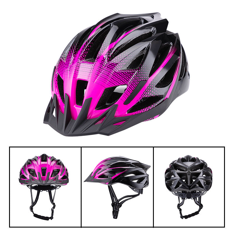 B-055BB AeroFlow One-Piece Bike Helmet: 240g Ultra-Light Design for Road/Mountain Riders