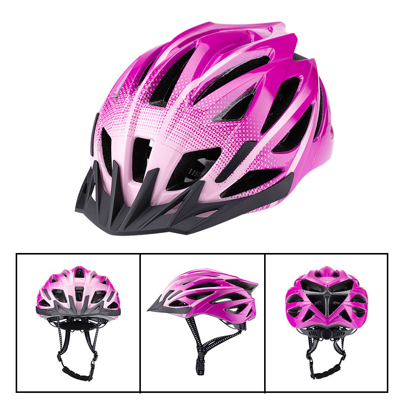 B-055BB AeroFlow One-Piece Bike Helmet: 240g Ultra-Light Design for Road/Mountain Riders