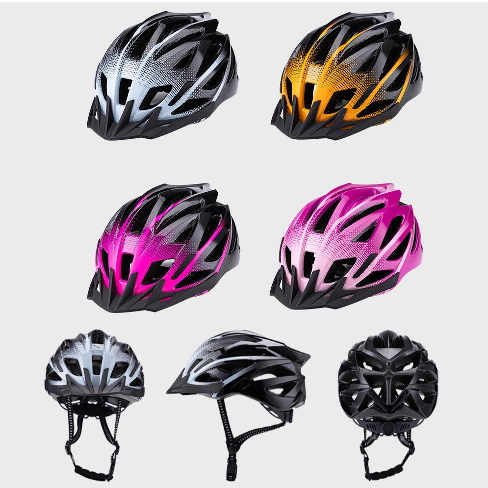 B-055BB AeroFlow One-Piece Bike Helmet: 240g Ultra-Light Design for Road/Mountain Riders
