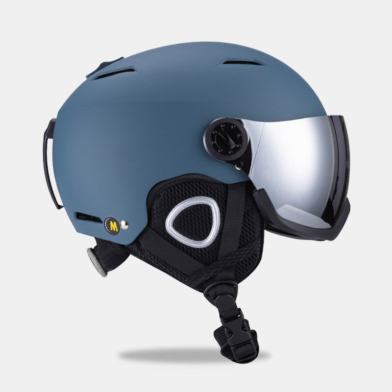 S-102/102G New integrated OTG ski helmet for children and adults of full-size, male and female snow boarding helmets,vetilation adjustable constant warm temperaturesnow helmet for rental and wholesale in ski resorts