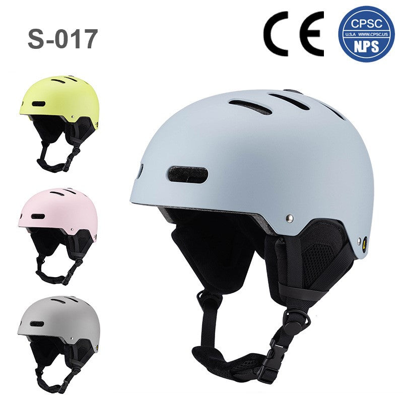 S-017 New fashion outdoor snow board helmet with goggle