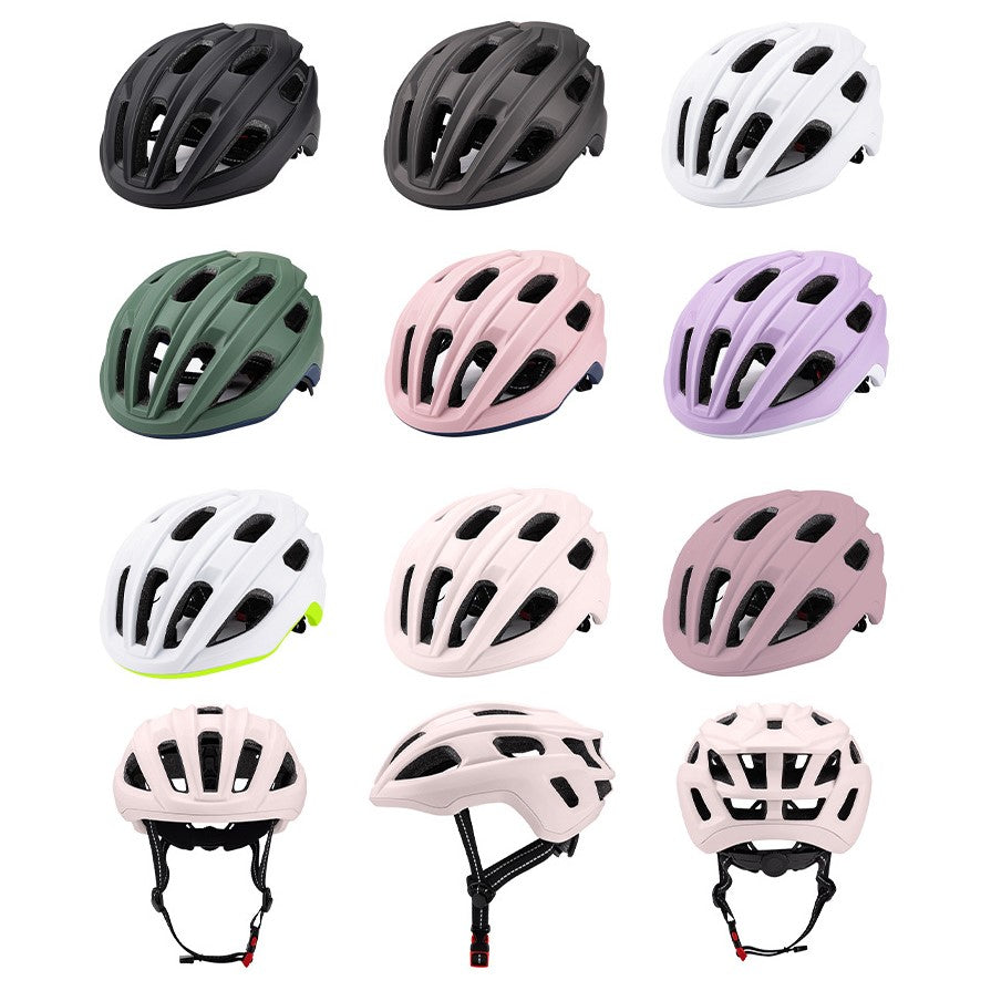 B-021BB Aero Unibody Road Bike Helmet - Wind Tunnel Optimized In-Mold Design | CPSC 1203/EN1078 Certified | 260g Ultralight with 19 Ventilation Channels