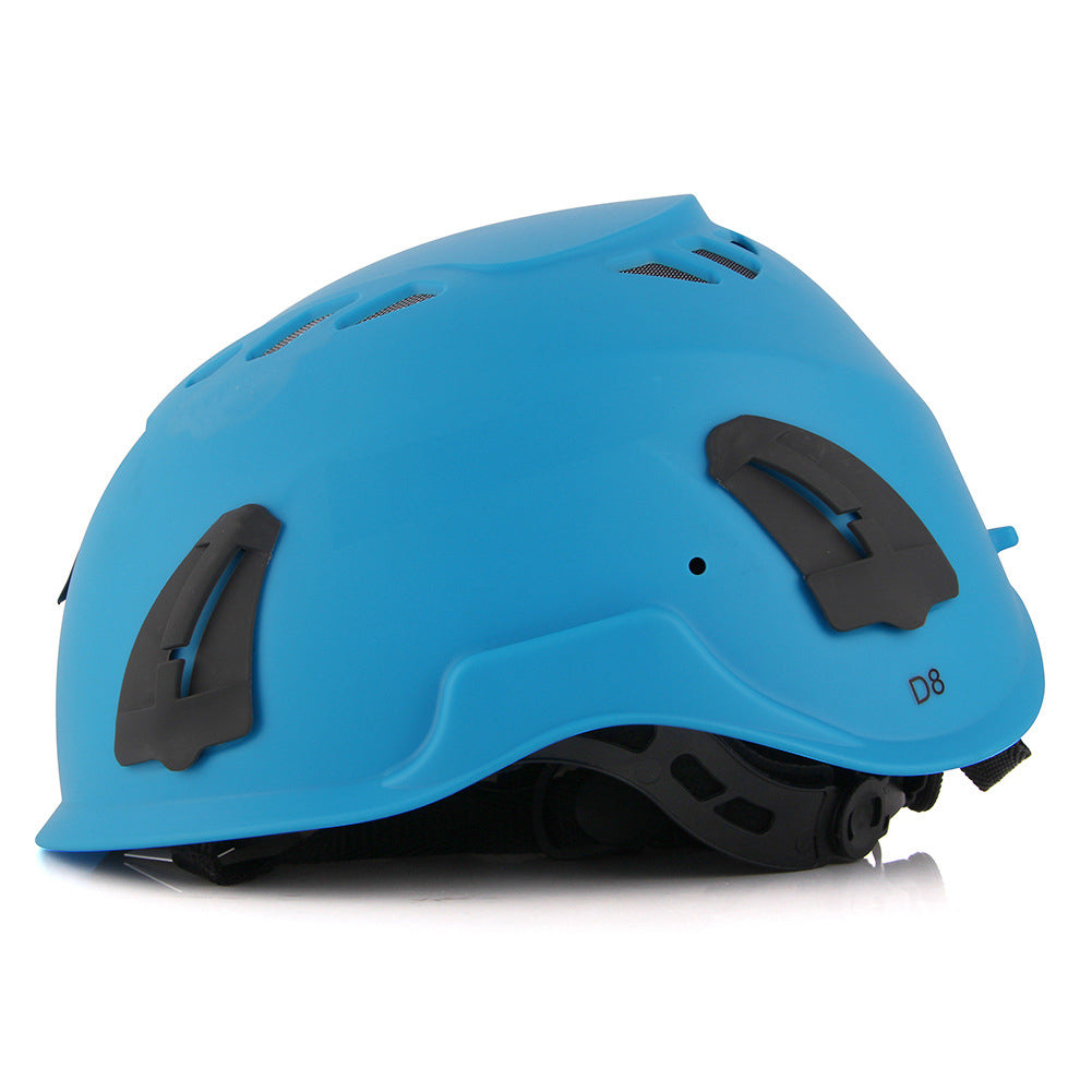C-123 Smart Impact Protection Ventilated Multi-Purpose Climbing Helmet with Integrated Goggles | CE/EN Certified Reinforced ABS Safety Gear | OEM Factory
