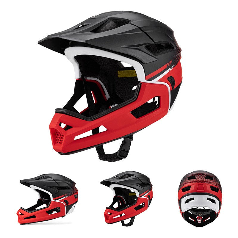MTB-9 Convertible Full Face MTB Helmet - Men's Detachable Enduro Helmet for Downhill Trail Riding CE/CPSC