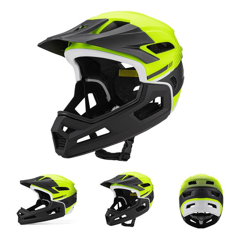 MTB-9 Convertible Full Face MTB Helmet - Men's Detachable Enduro Helmet for Downhill Trail Riding CE/CPSC