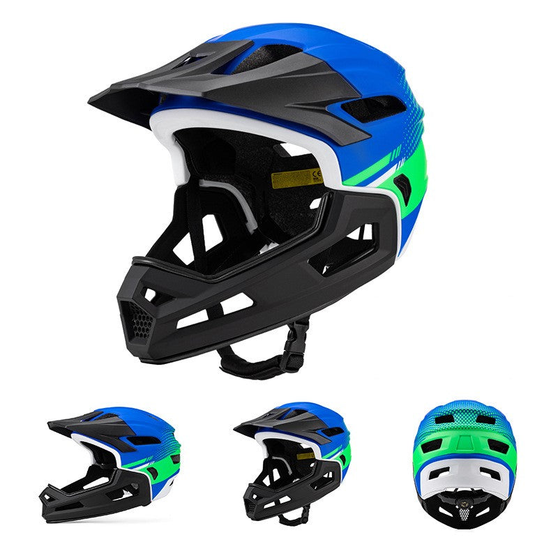 MTB-9 Convertible Full Face MTB Helmet - Men's Detachable Enduro Helmet for Downhill Trail Riding CE/CPSC