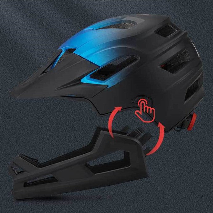 MTB-9 Convertible Full Face MTB Helmet - Men's Detachable Enduro Helmet for Downhill Trail Riding CE/CPSC