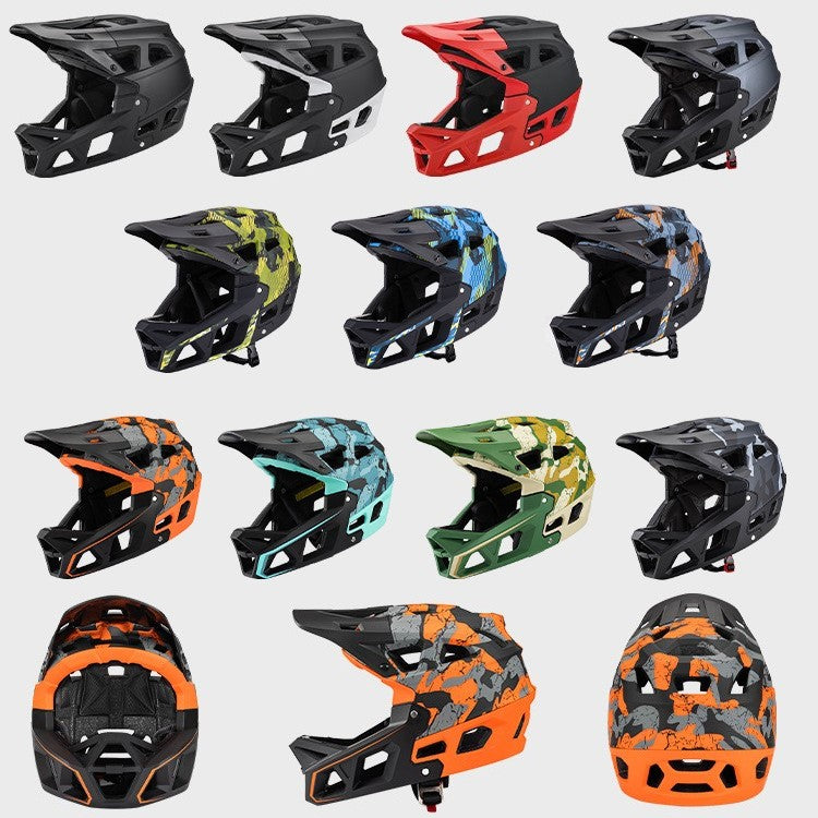 MTB-68 TECHNICAL PACK: DOWNHILL MOUNTAIN BIKE FULL-FACE HELMET (CAMO SERIES)