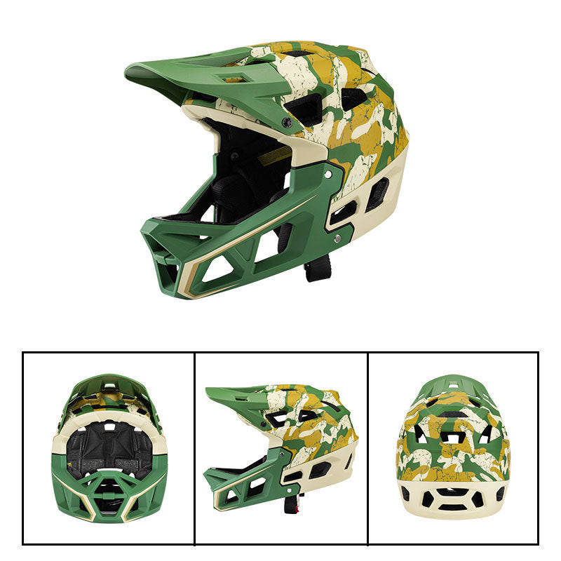 MTB-68 TECHNICAL PACK: DOWNHILL MOUNTAIN BIKE FULL-FACE HELMET (CAMO SERIES)