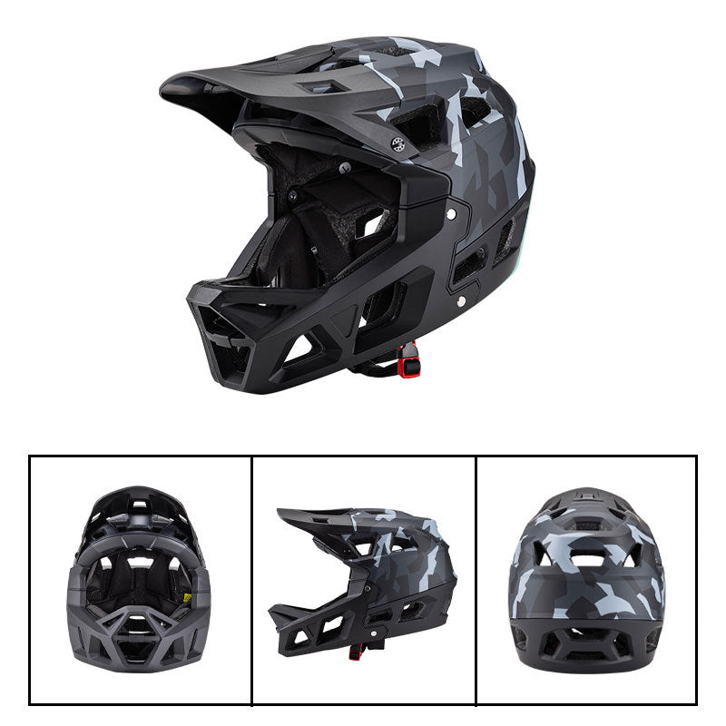 MTB-68 TECHNICAL PACK: DOWNHILL MOUNTAIN BIKE FULL-FACE HELMET (CAMO SERIES)
