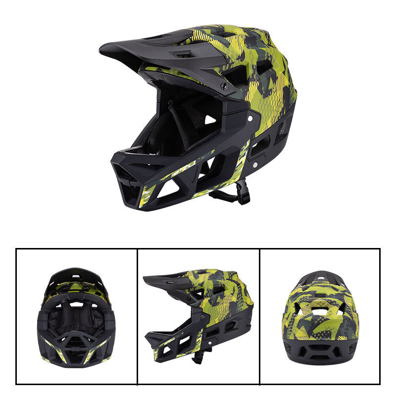 MTB-68 TECHNICAL PACK: DOWNHILL MOUNTAIN BIKE FULL-FACE HELMET (CAMO SERIES)