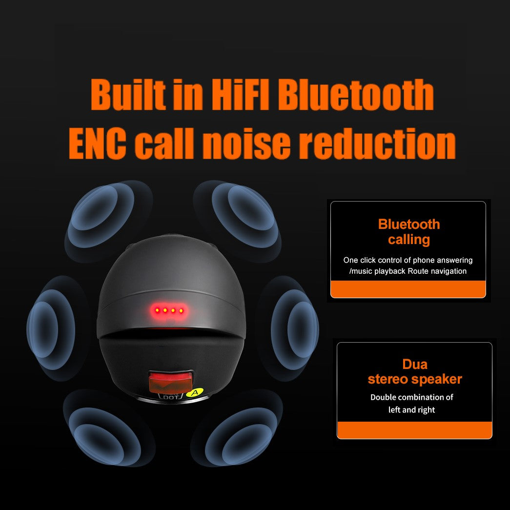M02 1080P HD Camera helmet AI voice operate motorbike helmet WIFI /HIFI Bluetooth connected motorcycling helmet