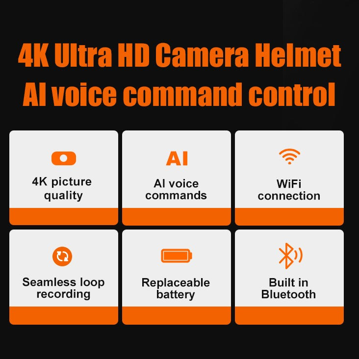 M03 4K Ultra HD Camera helmet AI voice operate motorbike helmet WIFI /HIFI Bluetooth connected motorcycling helmet