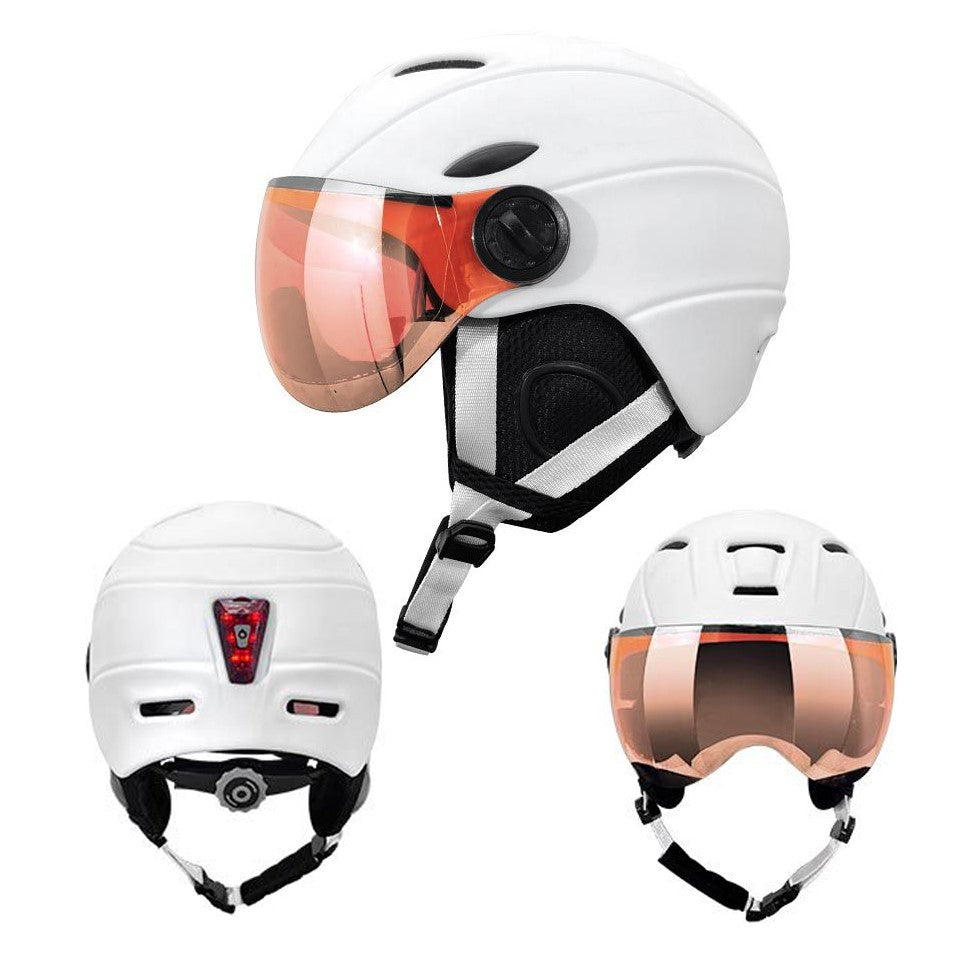 S-M95 MIPS Ski Helmet with Built-in Goggles – Unisex Customizable Snow Helmet