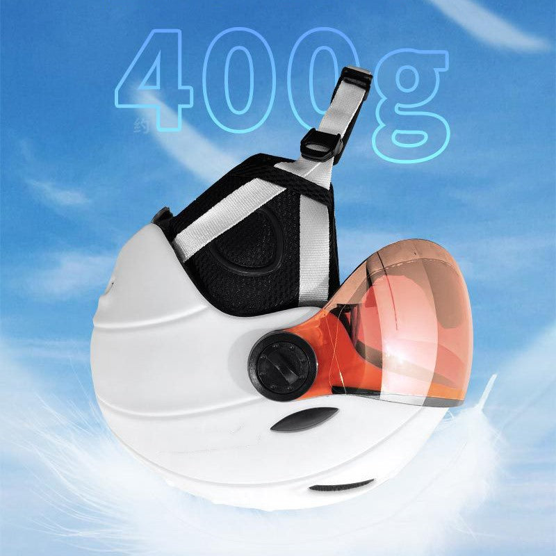 S-M95 MIPS Ski Helmet with Built-in Goggles – Unisex Customizable Snow Helmet