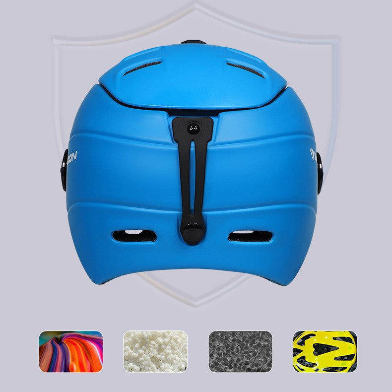 S-M95 MIPS Ski Helmet with Built-in Goggles – Unisex Customizable Snow Helmet