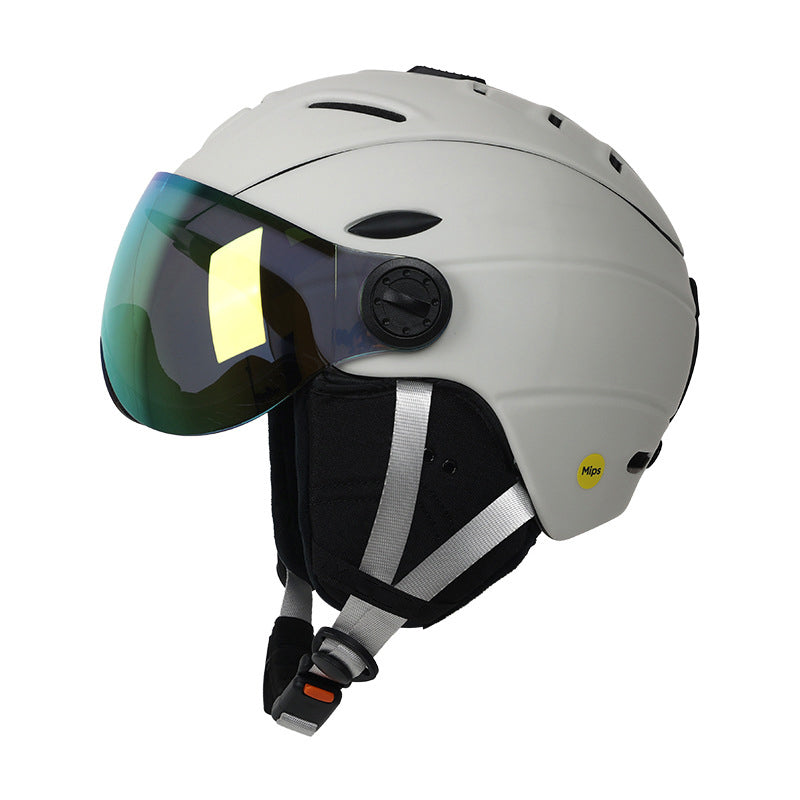 S-M95 MIPS Ski Helmet with Built-in Goggles – Unisex Customizable Snow Helmet