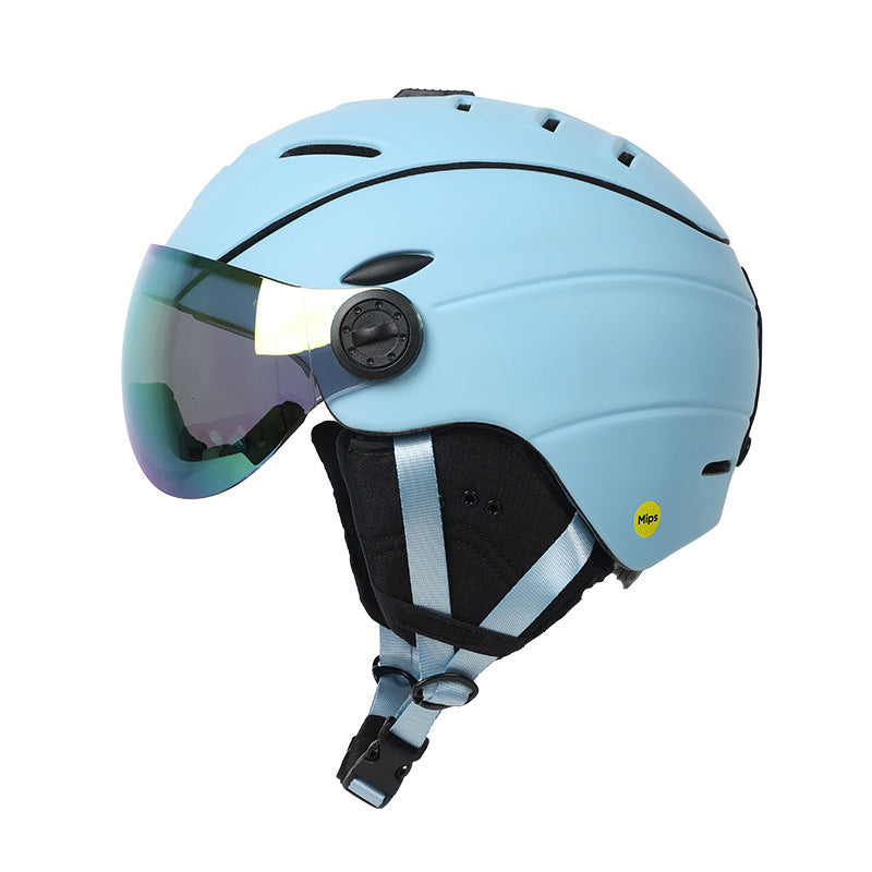 S-M95 MIPS Ski Helmet with Built-in Goggles – Unisex Customizable Snow Helmet