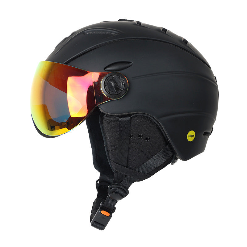 S-M95 MIPS Ski Helmet with Built-in Goggles – Unisex Customizable Snow Helmet