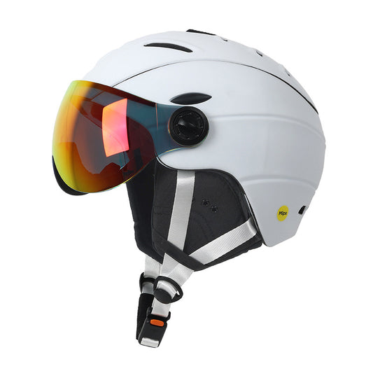 S-M95 MIPS Ski Helmet with Built-in Goggles – Unisex Customizable Snow Helmet