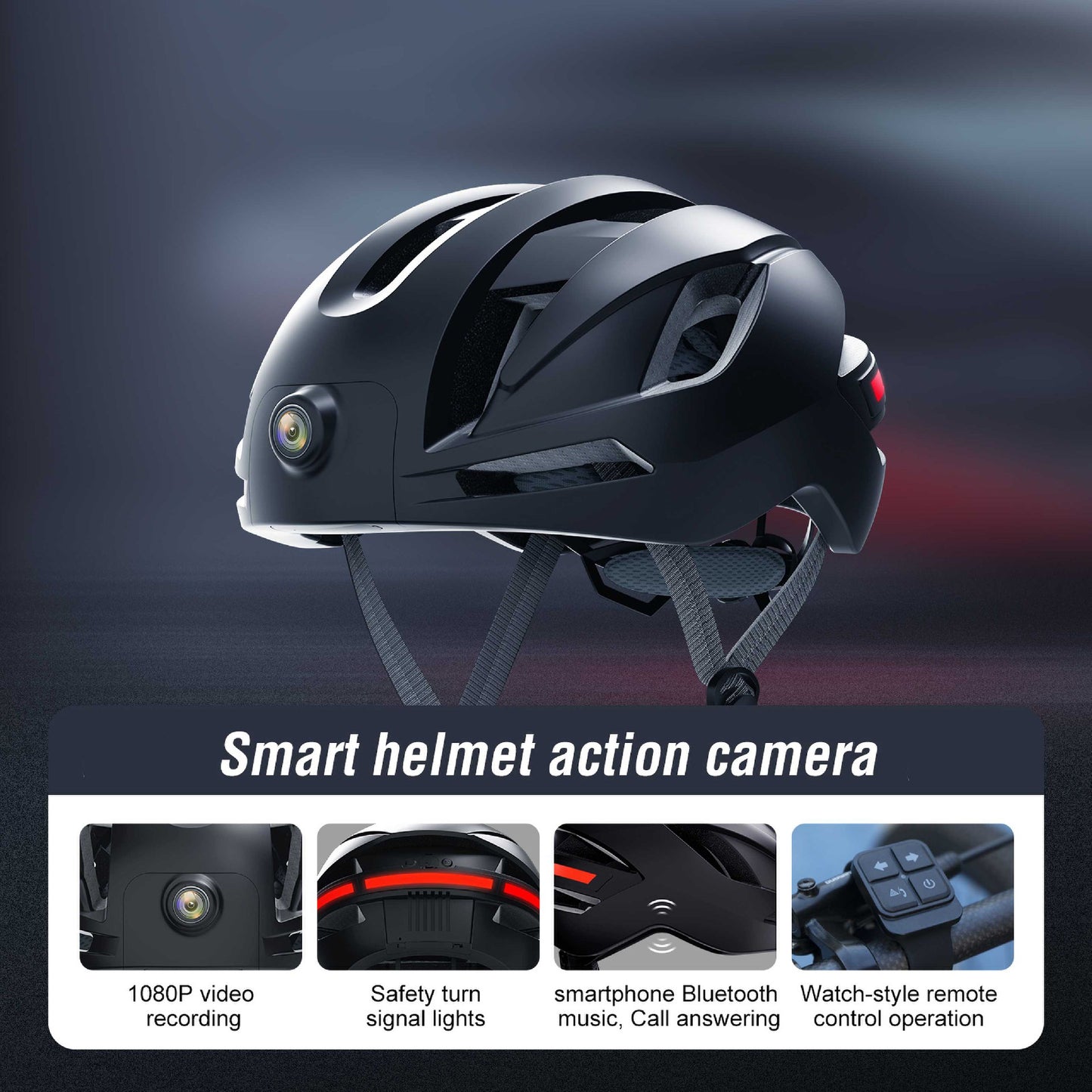 E3 1080P Camera Video recording Helmet GPS track smart cycling Helmet