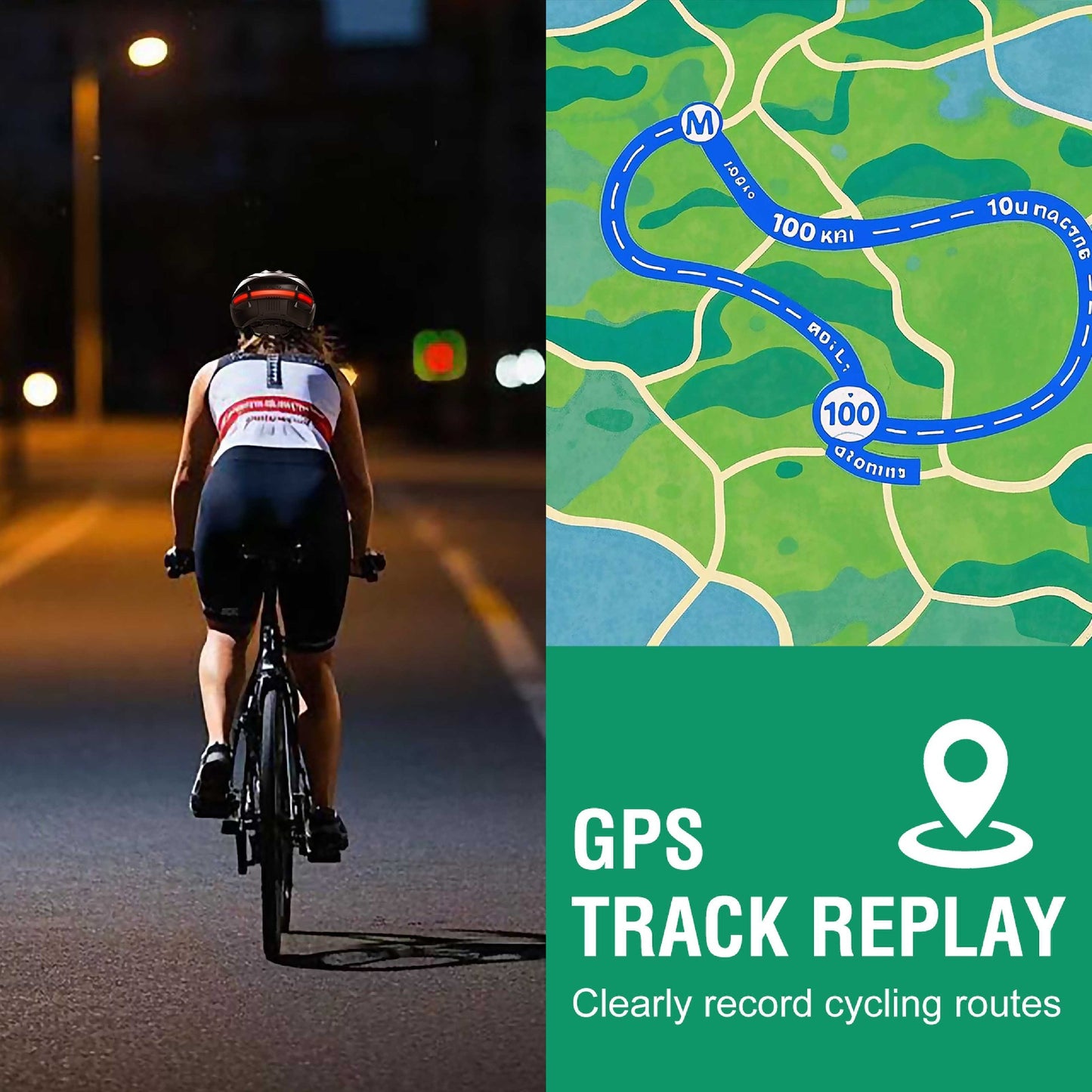 E3 1080P Camera Video recording Helmet GPS track smart cycling Helmet