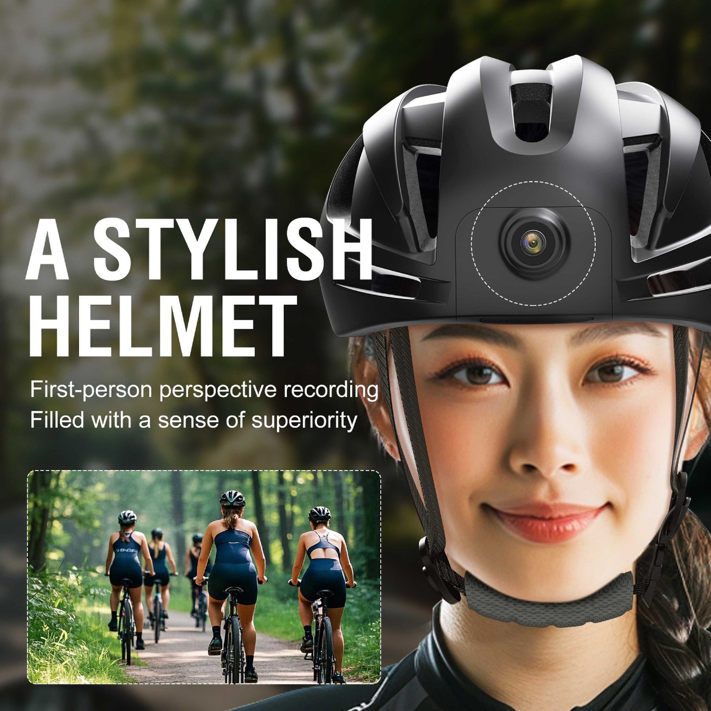 E3 1080P Camera Video recording Helmet GPS track smart cycling Helmet