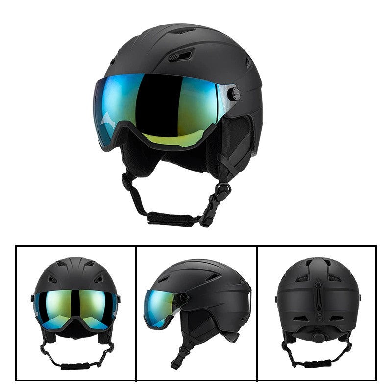 S-018 New ski helmet for outdoor sports, unisex skiing equipment, breathable and warm safety helmet wholesale