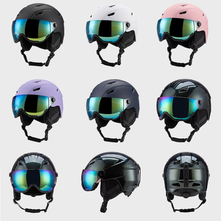 S-018 New ski helmet for outdoor sports, unisex skiing equipment, breathable and warm safety helmet wholesale
