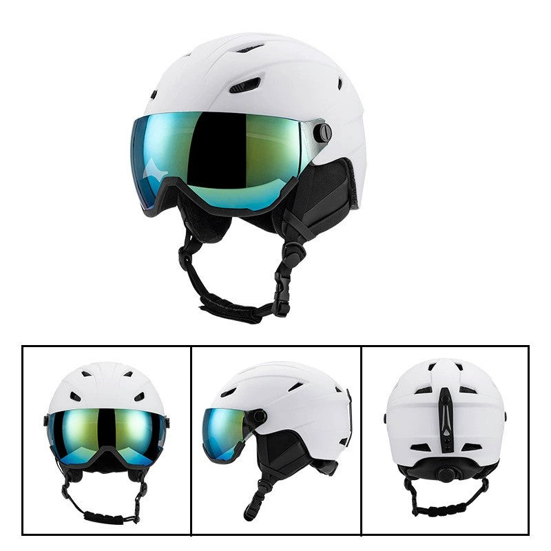 S-018 New ski helmet for outdoor sports, unisex skiing equipment, breathable and warm safety helmet wholesale