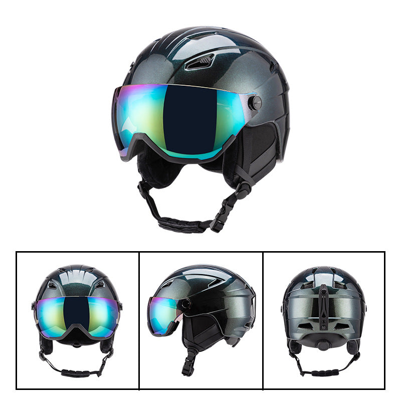 S-018 New ski helmet for outdoor sports, unisex skiing equipment, breathable and warm safety helmet wholesale