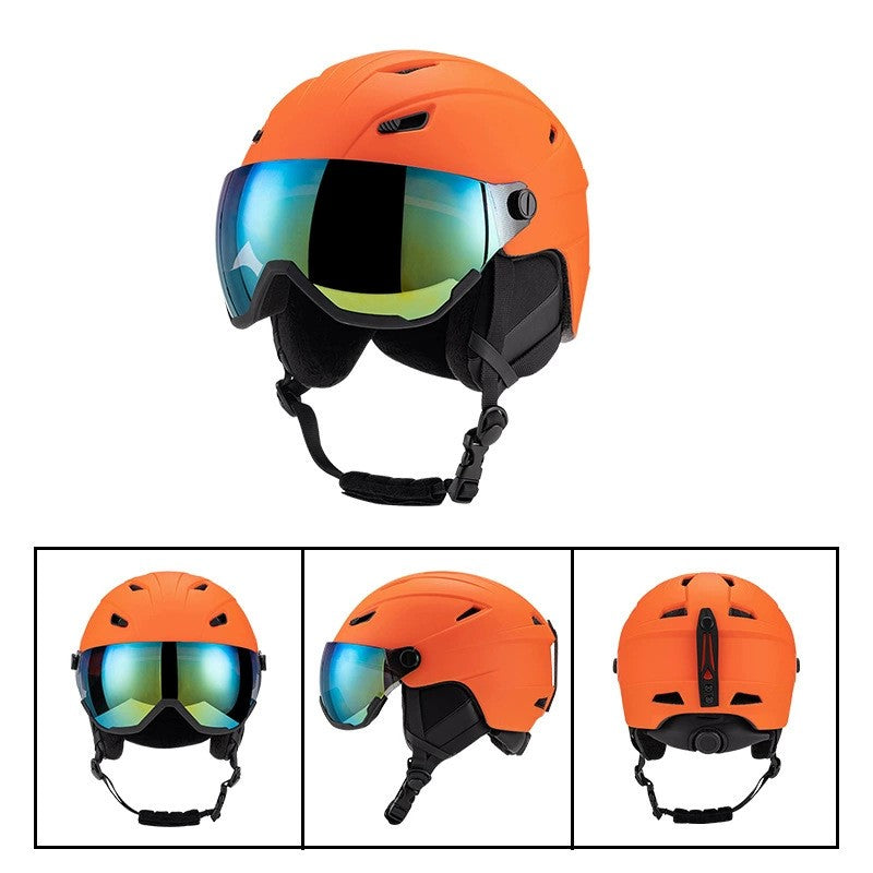 S-018 New ski helmet for outdoor sports, unisex skiing equipment, breathable and warm safety helmet wholesale