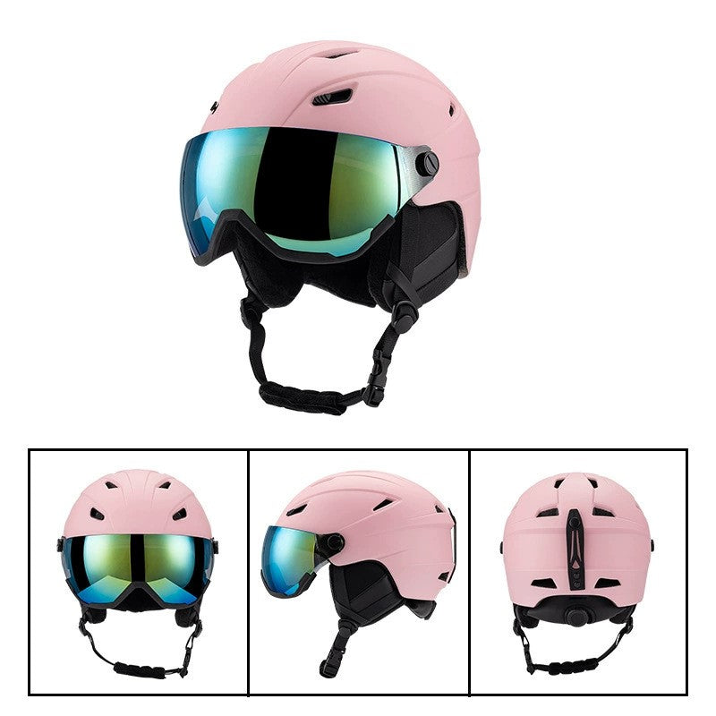 S-018 New ski helmet for outdoor sports, unisex skiing equipment, breathable and warm safety helmet wholesale