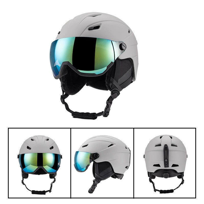 S-018 New ski helmet for outdoor sports, unisex skiing equipment, breathable and warm safety helmet wholesale