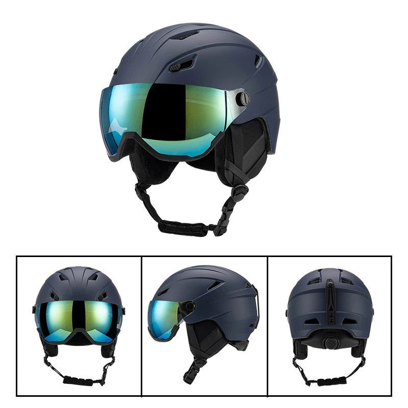 S-018 New ski helmet for outdoor sports, unisex skiing equipment, breathable and warm safety helmet wholesale