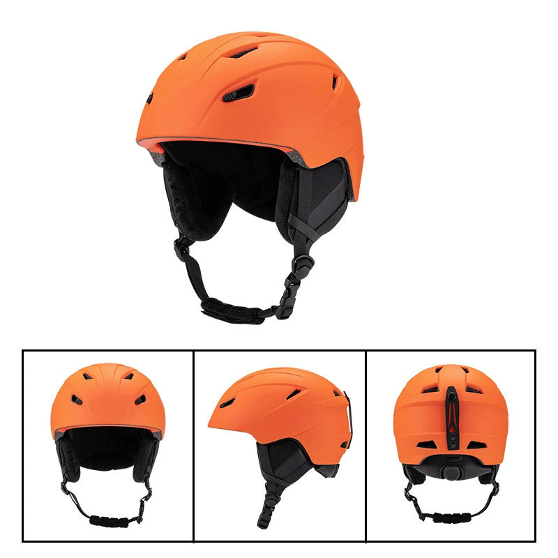 S-018 New ski helmet for outdoor sports, unisex skiing equipment, breathable and warm safety helmet wholesale