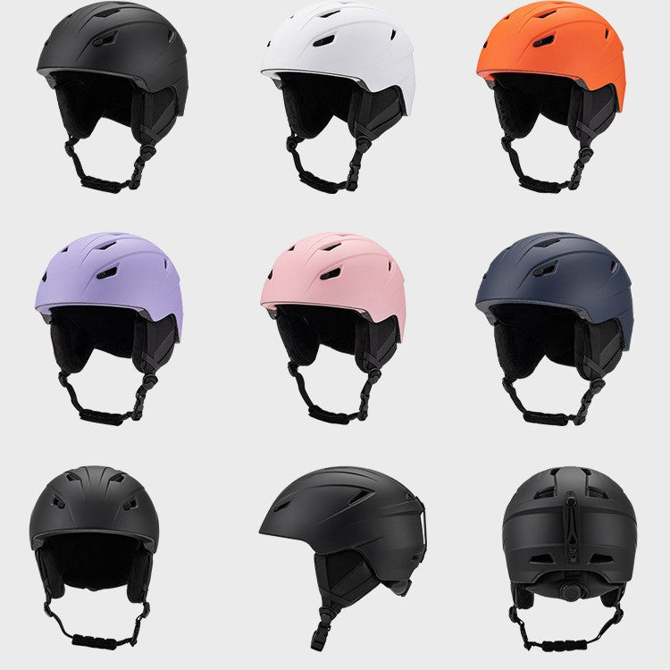 S-018 New ski helmet for outdoor sports, unisex skiing equipment, breathable and warm safety helmet wholesale（副本）