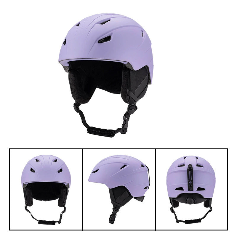 S-018 New ski helmet for outdoor sports, unisex skiing equipment, breathable and warm safety helmet wholesale