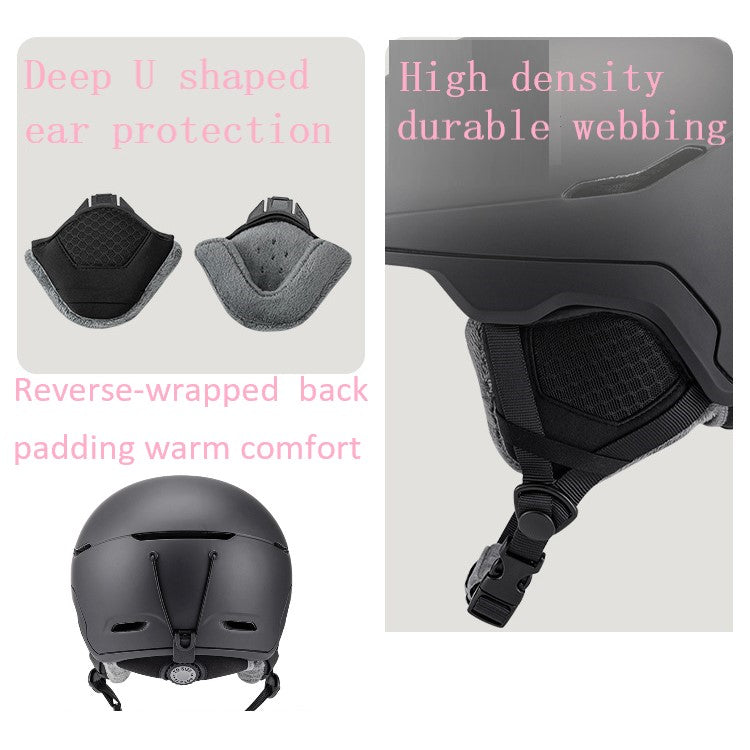 S-036 New professional skiing helmet for outdoor sports, men's and women's universal skiing equipment, breathable and warm safety helmet wholesale