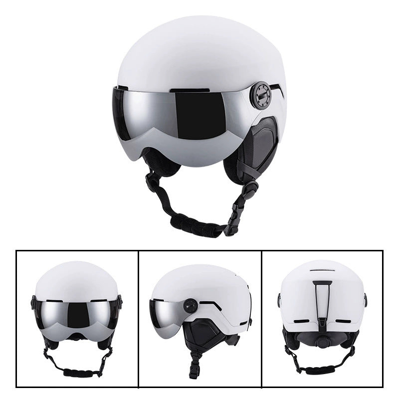 S-037 New professional skiing helmet for outdoor sports, men's and women's skiing equipment, breathable and warm safety helmet manufacture