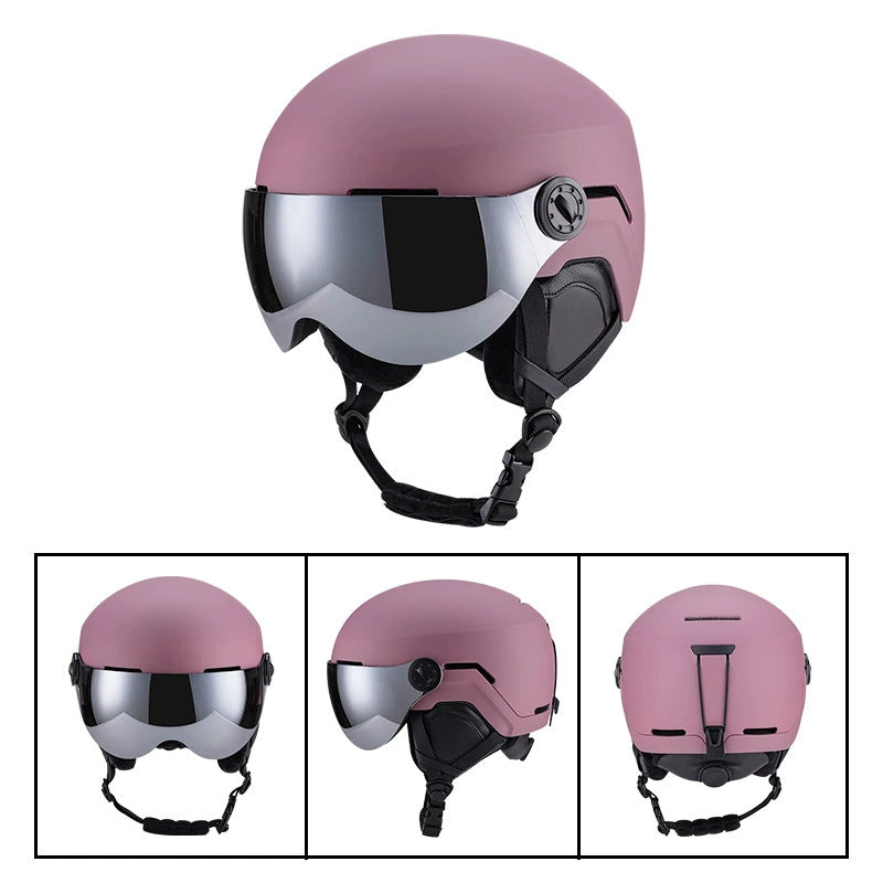 S-037 New professional skiing helmet for outdoor sports, men's and women's skiing equipment, breathable and warm safety helmet manufacture