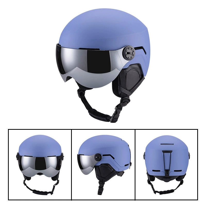 S-037 New professional skiing helmet for outdoor sports, men's and women's skiing equipment, breathable and warm safety helmet manufacture