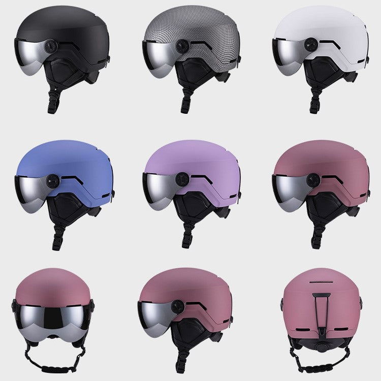 S-037 New professional skiing helmet for outdoor sports, men's and women's skiing equipment, breathable and warm safety helmet manufacture