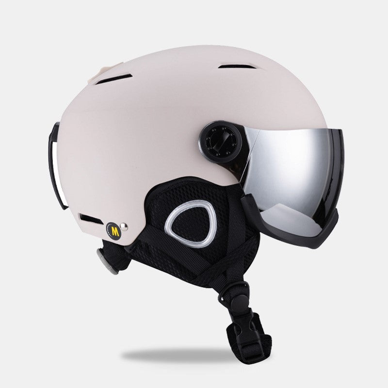 S-102/102G New integrated OTG ski helmet for children and adults of full-size, male and female snow boarding helmets,vetilation adjustable constant warm temperaturesnow helmet for rental and wholesale in ski resorts