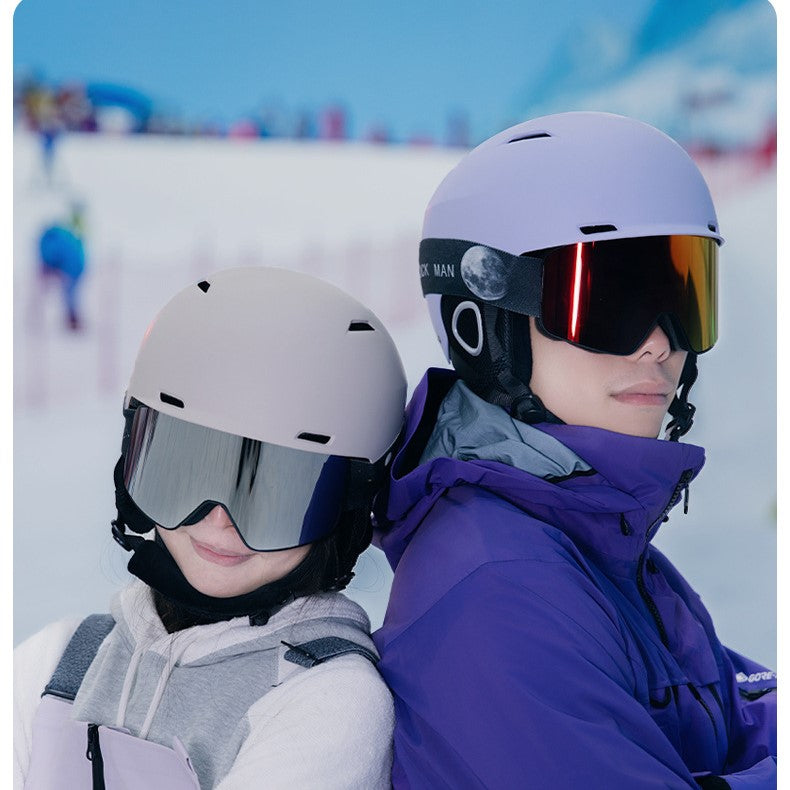 S-102/102G New integrated OTG ski helmet for children and adults of full-size, male and female snow boarding helmets,vetilation adjustable constant warm temperaturesnow helmet for rental and wholesale in ski resorts