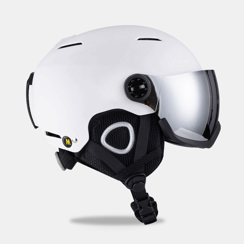 S-102/102G New integrated OTG ski helmet for children and adults of full-size, male and female snow boarding helmets,vetilation adjustable constant warm temperaturesnow helmet for rental and wholesale in ski resorts