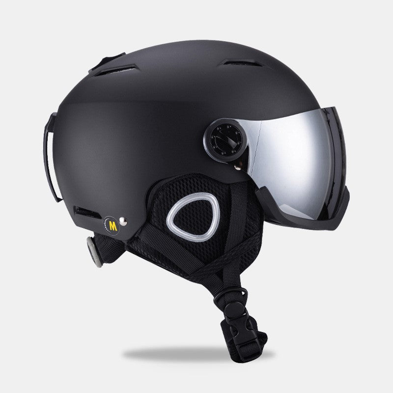 S-102/102G New integrated OTG ski helmet for children and adults of full-size, male and female snow boarding helmets,vetilation adjustable constant warm temperaturesnow helmet for rental and wholesale in ski resorts