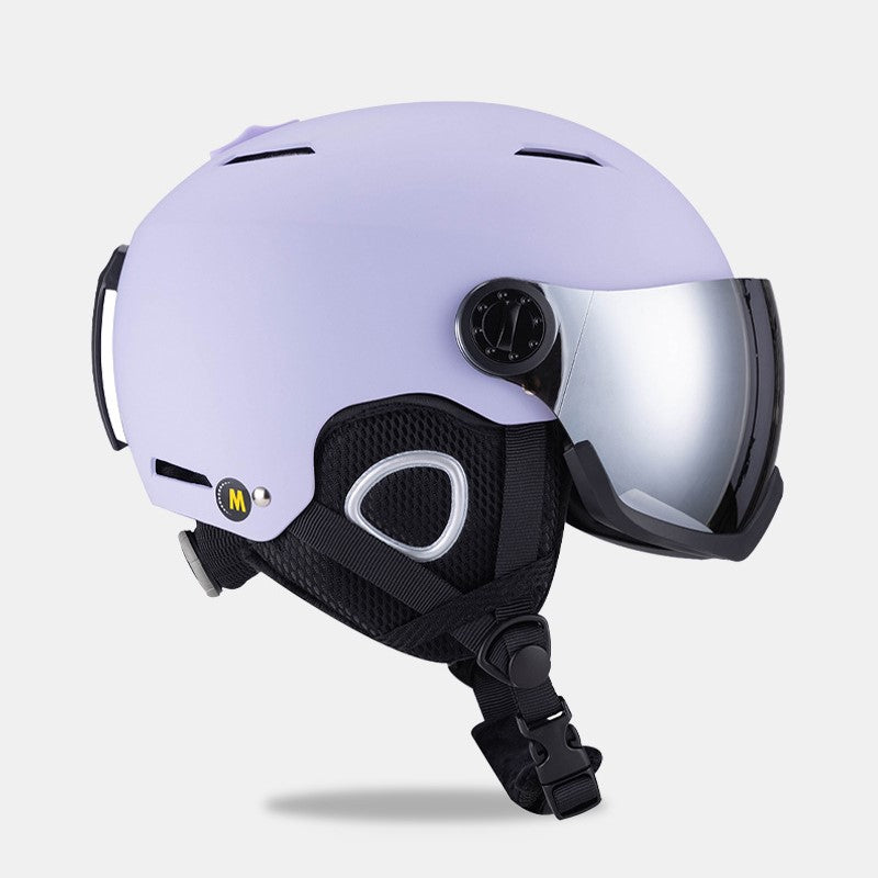 S-102/102G New integrated OTG ski helmet for children and adults of full-size, male and female snow boarding helmets,vetilation adjustable constant warm temperaturesnow helmet for rental and wholesale in ski resorts