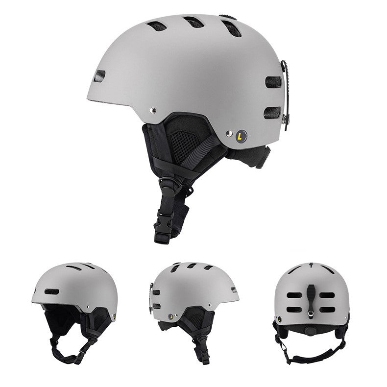 S-017 New fashion outdoor snow board helmet with goggle