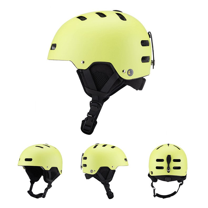 S-017 New fashion outdoor snow board helmet with goggle